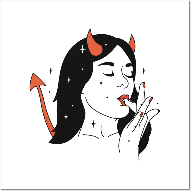 Devil Lick Wall Art by eromatica